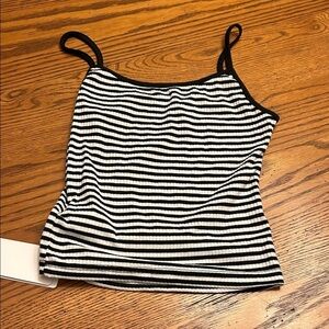 Daisy Black and White Striped Camisole
